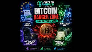 Daily Crypto Roundup: Bitcoin Danger Zone, Stablecoin War & MetaMask Money Account