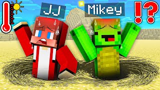 Mikey and JJ Survive 100 DAYS in DESERT in Minecraft ?! - Maizen Challenge !