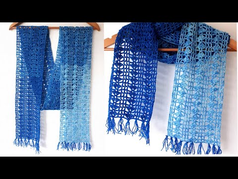 شال كروشيه سهل جدا وبسيط/crochet shawl