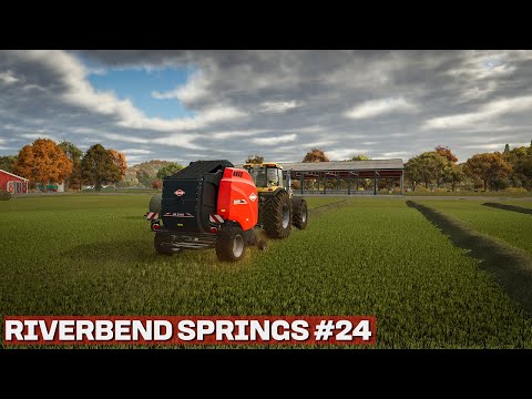 MAKING HAY FOR FEED!! Riverbend Springs FS25 Timelapse Farming Simulator 25 Ep 24