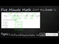 Locating and Comparing Numbers in 6th Grade Math