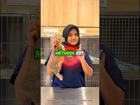 La méthode pour tenir un chat correctement....