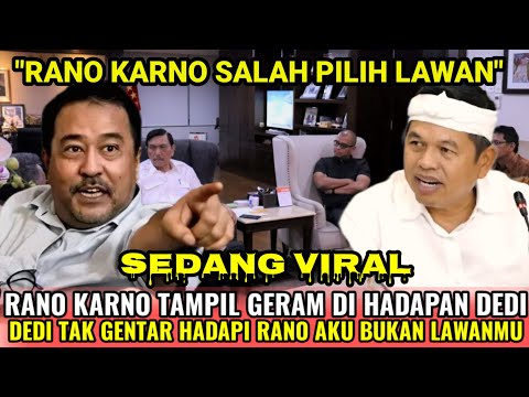 MEMANAS!! Debat Panas! Rano Karno Tersentak Saat Dedi Mulyadi Jawab dengan Tenang, Semua Terdiam!"