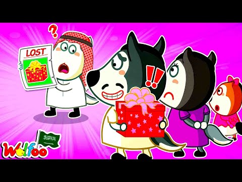 من هو اللص؟ | لغز هدية WOLFOO - رسوم متحركة للأطفال @wolfooinarabic