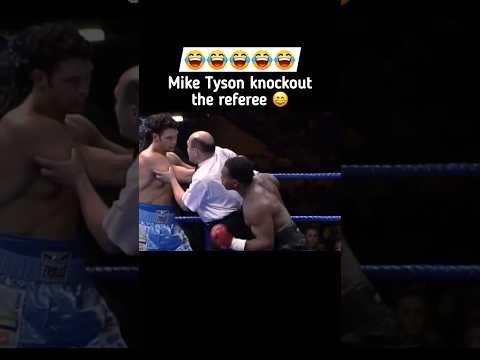 Mike Tyson knockout the referee 😂😂#boxing #shadowboxing #miketyson #boxingtraining #trend #shorts