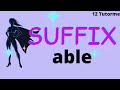 Exploring Suffixes for Young Readers