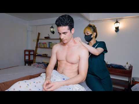 ASMR: Instant Sleep 😴 Vietnamese Back Neck Shoulder Massage