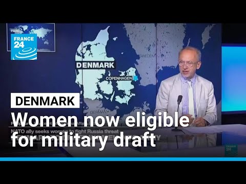 YouTube video thumbnail: Denmark: Women Now Eligible for Military Draft