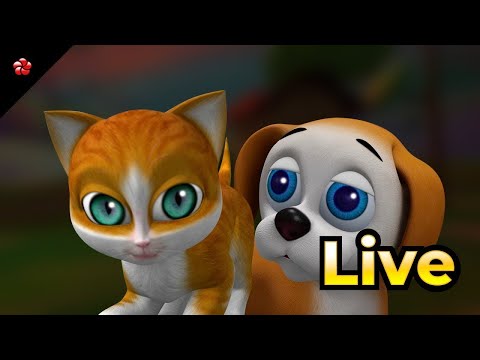 🔴 LIVE STREAM 🎬 பட்டாம்பூச்சி  🔔 காத்து பூனை 😺 பூப்பி 🦊 Tamil Cartoon  👪 லைவ் for Kids 🎁