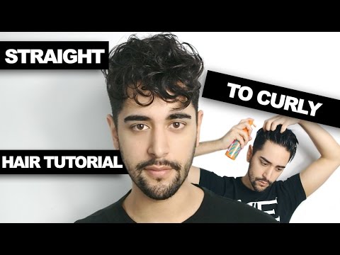 Straight To Curly Hair - How To Get Curly Hair (Men's Hair Tutorial)  ✖ James Welsh