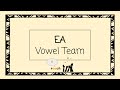 Exploring the EA Vowel Team for Long E Sounds