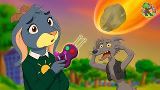 Um Meteoro Caiu Na Cabeça Do Lobo! 😱☄️ | Contos & Histórias | KONDOSAN