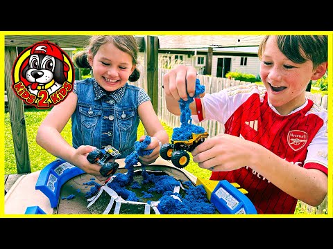 Monster Jam EPIC KINETIC SAND MONSTER TRUCK FREESTYLE ARENA Compilation