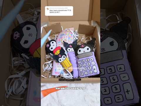 Packing paper squishy order (fake) 🎀 comment what to do next 👉🏻 #papercraft #kuromi #shorts