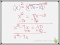 Solving Radical Equations Quiz