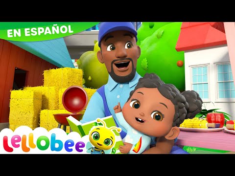 Feliz día del Padre en la granja 💖 Caricaturas - Canciones Infantiles 🎵 | Lellobee