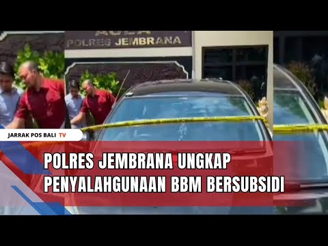 Polres Jembrana Ungkap Penyalahgunaan BBM Bersubsidi