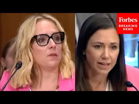 YouTube video thumbnail: Katie Britt Asks Witness About Regulating Crypto While Avoiding Rules 'That Quickly Become Outdated'
