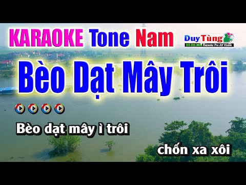 Bèo Dạt Mây Trôi || Karaoke – Tone Nam || Nhạc Sống Duy Tùng