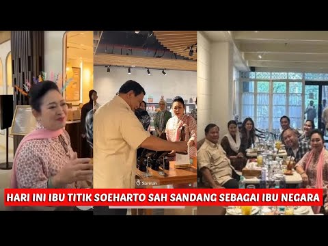 Prabowo dan ibu Titiek Soeharto kunjungan kerja bersama, mereka senang dan bahagia