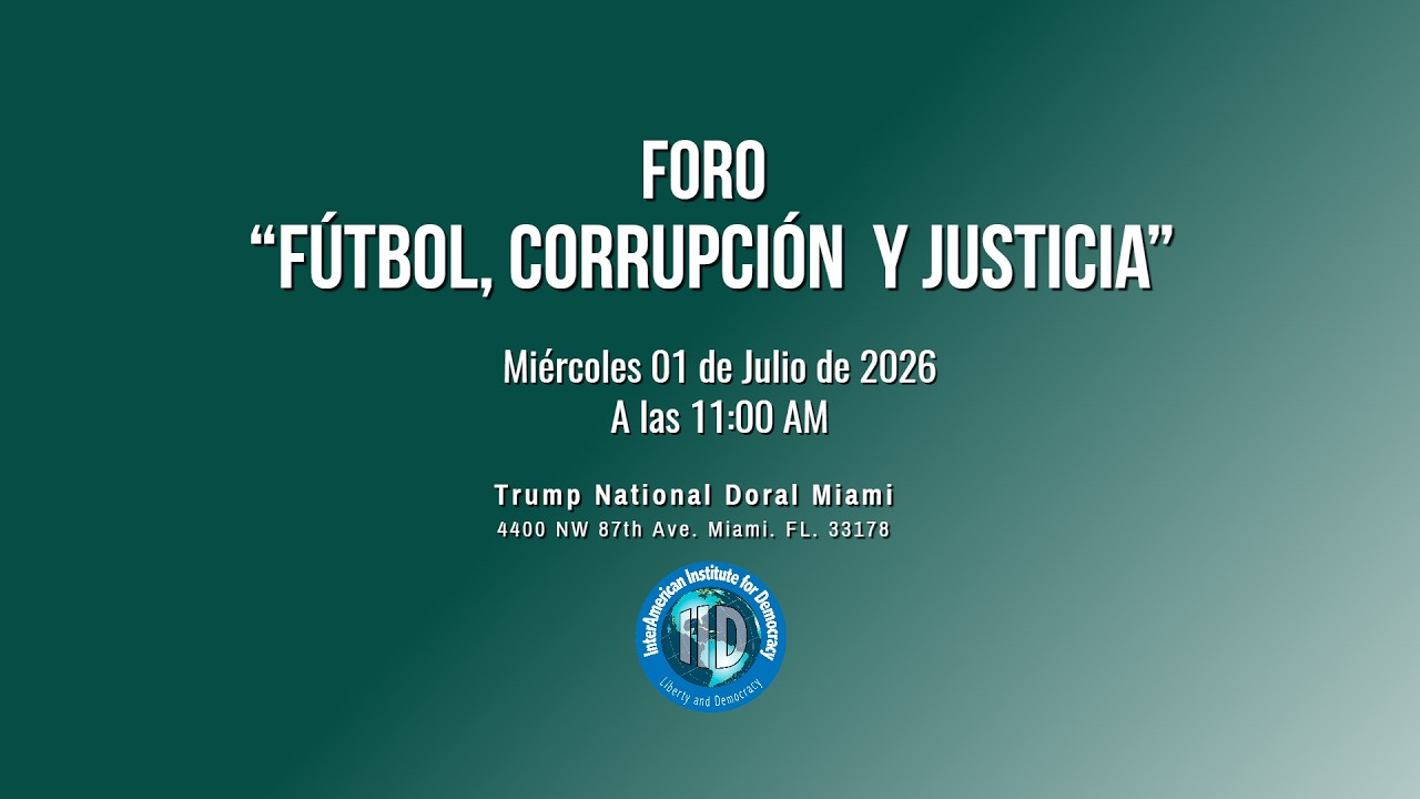 Foro “Fútbol, corrupción y justicia”