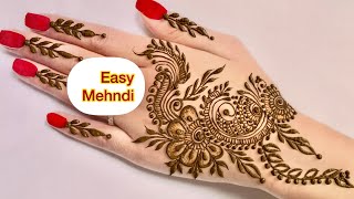 Indian Style Back Hand Latest Mehndi Designs | Bach hand Mehndi designs for eid