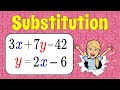 Steps to Solve Systems of Equations with Substitution