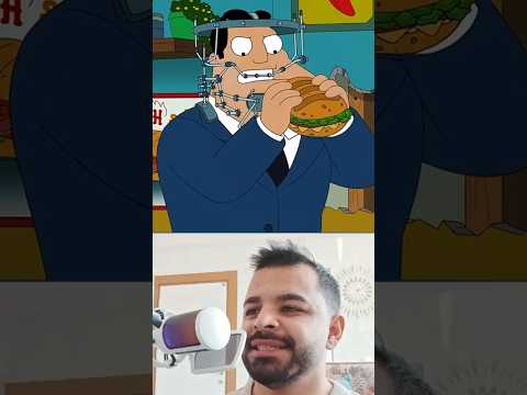 Stan Diş Teliyle Dev Hamburger Yemeye Çalıştı… Sonuç Fena 😂 | American Dad #americandad #shorts