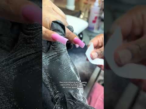 Nail Day With Client Gone Wrong!😂#nails #nailstyle #naildesign