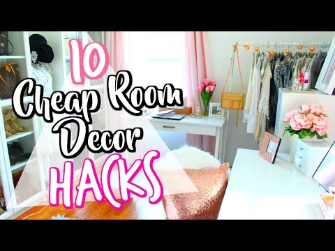 10 Cheap LIFE HACKS to decorate your room! | Belinda Selene