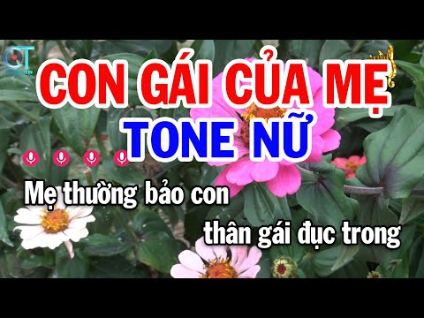 Karaoke Con Gái Của Mẹ Tone Nữ ( Am ) Nhạc Sống Tuấn Kiệt