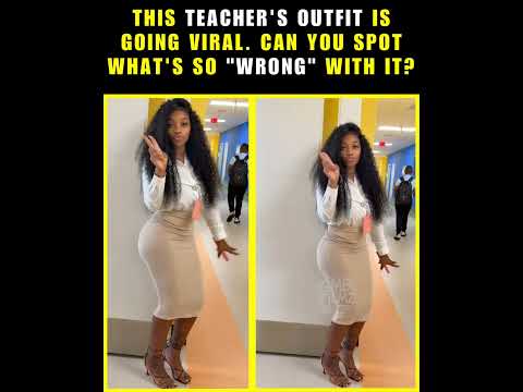 This Teacher's Outfit Is Going Viral. Can you spot what's so "wrong" with it? #viral