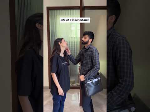 Life of the married Man ๐งฟโค๏ธ #cute #love #married #couple #shorts