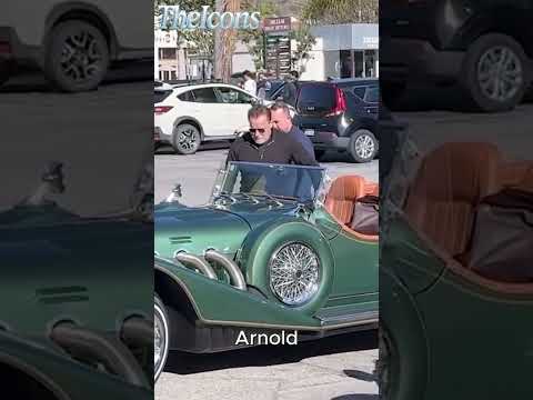 Arnold Schwarzenegger Going To His New Vintage $5,600,000 Automobile #ArnoldSchwarzenegger