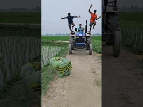 What is that in front of the tractor?#funny #video