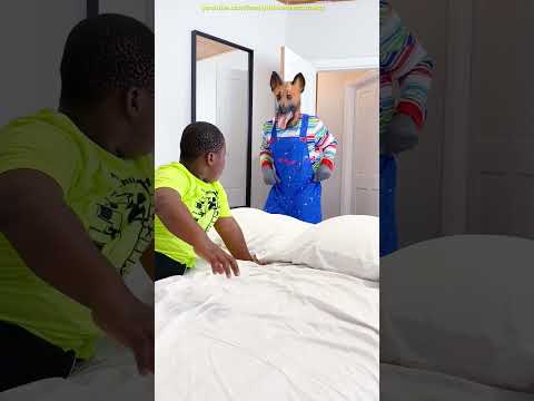 NERF WAR: SCARY MONSTER GIANT DOG in my bedroom funny video short 2023 Comedy Real Life Zombie 44