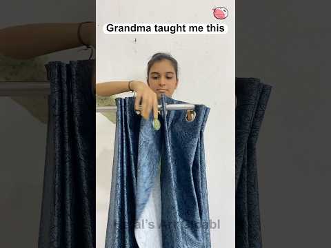 Grandma taught me this - Best curtain idea 💡 #grandma #curtains