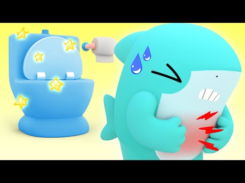 BABY SHARK aprende a usar o Banheiro! - Músicas para Crianças | Ensinando a usar o banheiro