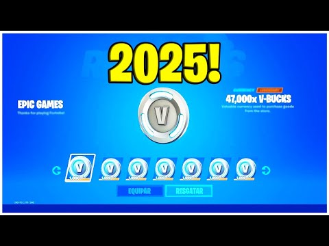 COMO GANHAR VBUCKS GRATIS NO FORTNITE 2025 - FUNCIONA!!!