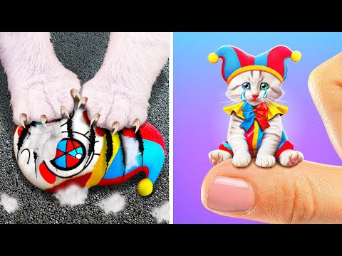 Cat Adventures in the Digital Circus 🎪😻Fun Gadgets & Creative DIY Crafts