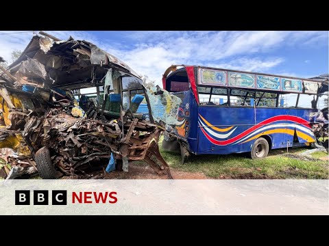 YouTube video thumbnail: Uganda Bus Crash Leaves More Than 40 Dead