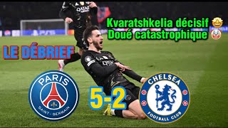 DÉBRIEF: PSG VS CHELSEA 5-2, l’entrée de Khvicha Kvaratshkelia à tout changé 🤩🔄🇬🇪