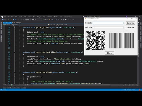 Generate Barcode && QR Code using C# windows...