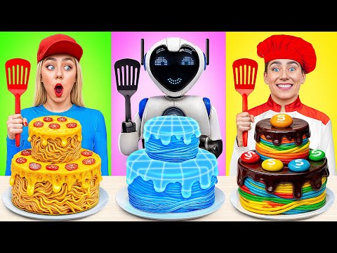 Reto De Cocina Yo vs Abuela Con un Robot | Ideas Locas Para Cocinar de Multi DO Smile