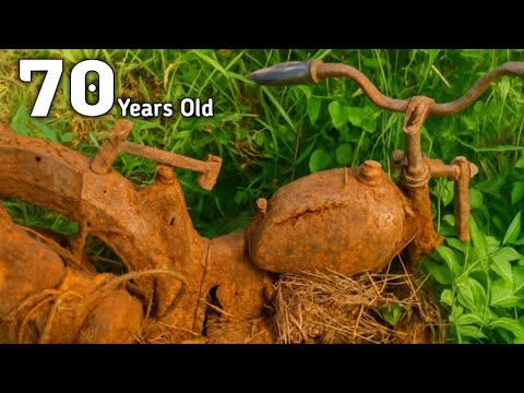 Full Restoration 70 Years Old Antique Ducati Abandoned - timelapse