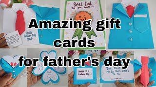 Last minute father's day gift cards😉🎀easy but amazing😍#diy #artandcraft #fathersday