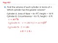 Volume and Radius of Cylinders
