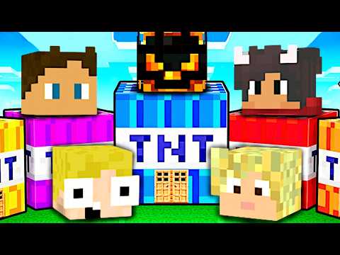 Kan Vi Overleve Youtubers TNT HUSE I Minecraft?!