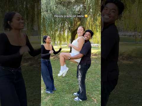 Sister is heavier than GF🤫 #couple #couplecomedy #couples #funny #funnyvideo #comedy #fun #trend