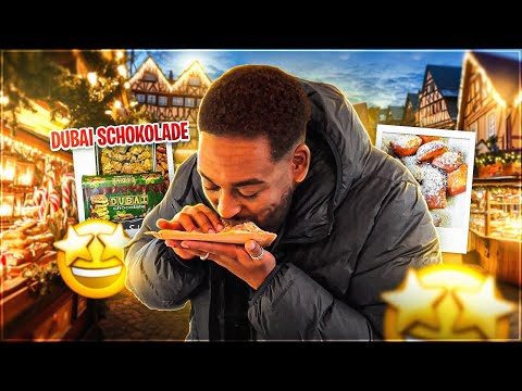 DUBAI SCHOKOLADEN MANDELN??🎄🍫XXL WEIHNACHTSMARKT FOODTOUR in KASSEL🎅🏼I FaroooYT